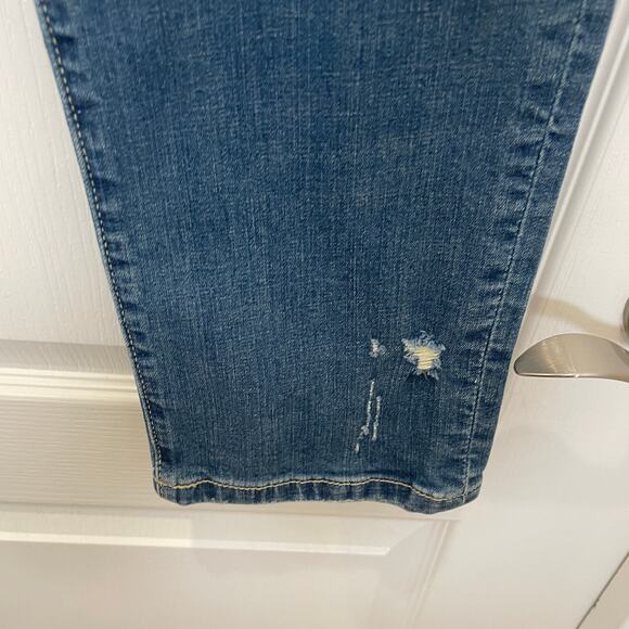 Anthropologie Holding Horses Straight Leg Jeans Distressed Stitch Details 28 - Picture 2 of 6